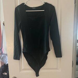 Green Long Sleeve Bodysuit